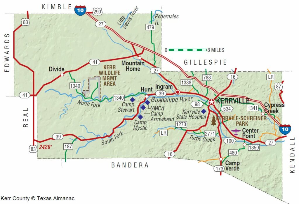 kerr county map